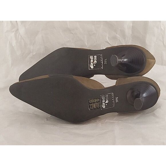 Dirndl + Bua Attersee Suede‎ Leather Sz 38 1/2 EU 6.5 US Kitten Heels Women - Picture 5 of 6